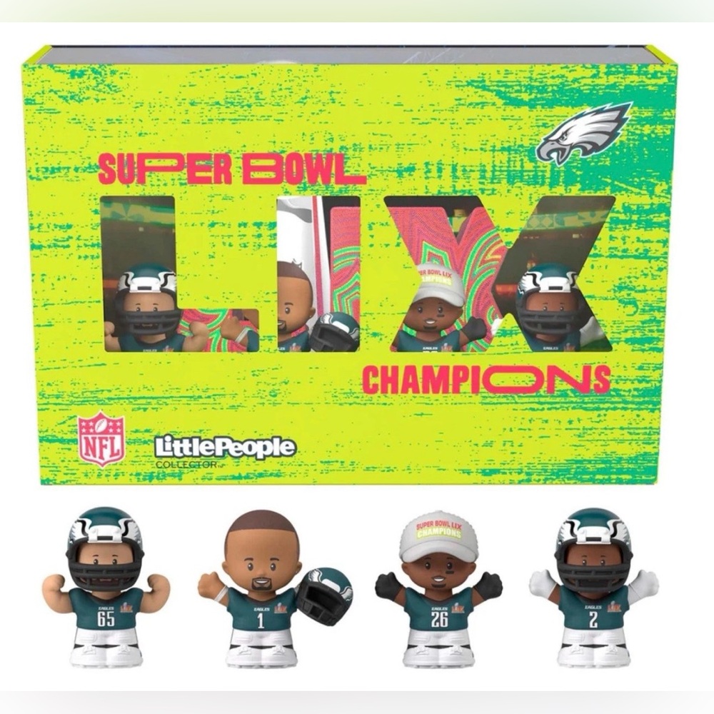Philadelphia Eagles NFL Super Bowl LIX Champions Little People Collector Set